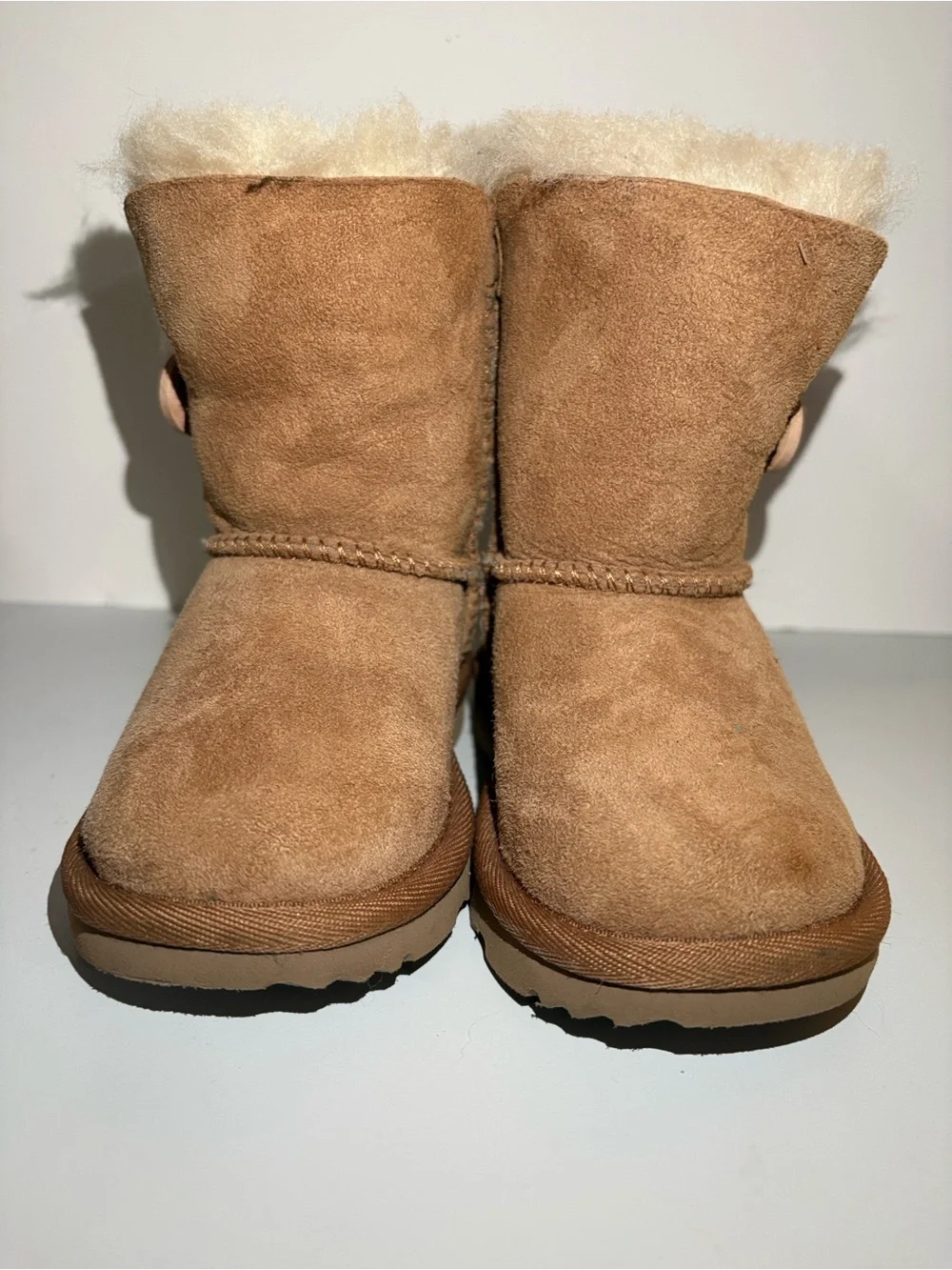 UGG Kids Chestnut Suede Shearling Boot